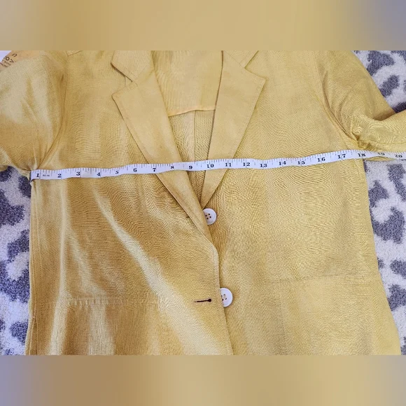 Vintage Christian Dior yellow blazer